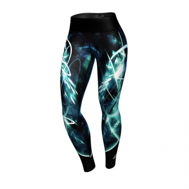 Kolla in Quantum Leggings, black/turquoise, Anarchy hos SportGymButiken.se