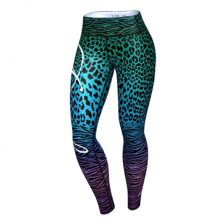 Kolla in Jaguar Leggings, turquoise/purple, Anarchy hos SportGymButiken.se