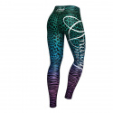 Jaguar Leggings, turquoise/purple, Anarchy