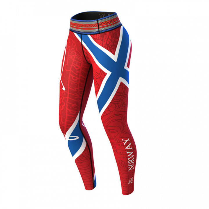 Kolla in Norway 2.0 Leggings, red/blue, Anarchy hos SportGymButiken.se