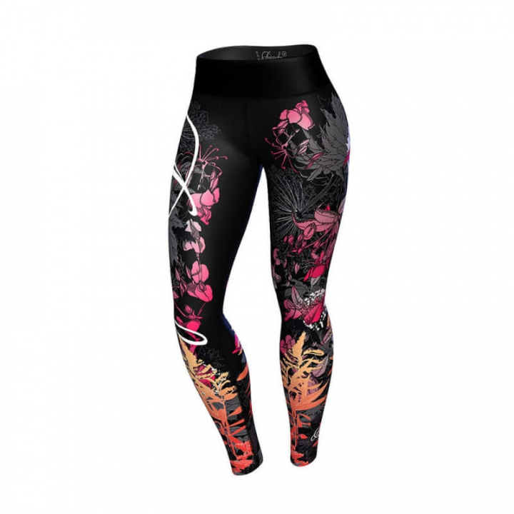 Kolla in Floral Leggings, pink/orange, Anarchy hos SportGymButiken.se