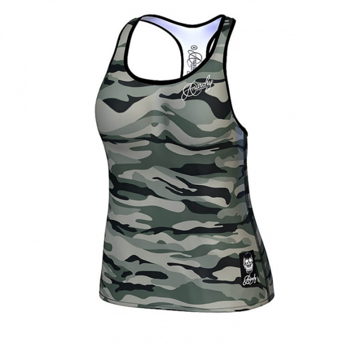 Kolla in Commando Tanktop, green/mixed, Anarchy Apparel hos SportGymButiken.se