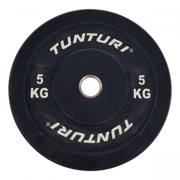 Kolla in Bumperviktskiva 5 kg, Tunturi hos SportGymButiken.se