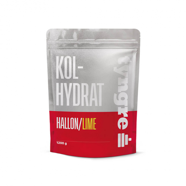 Kolla in Tyngre Kolhydrat, 1200 g, Hallon/Lime hos SportGymButiken.se