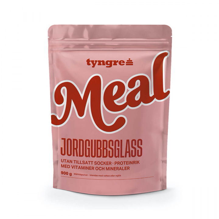 Kolla in Tyngre Meal, 900 g, Jordgubbsglass hos SportGymButiken.se