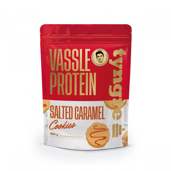 Kolla in Tyngre Vassle, 900 g, Salted Caramel Cookies hos SportGymButiken.se