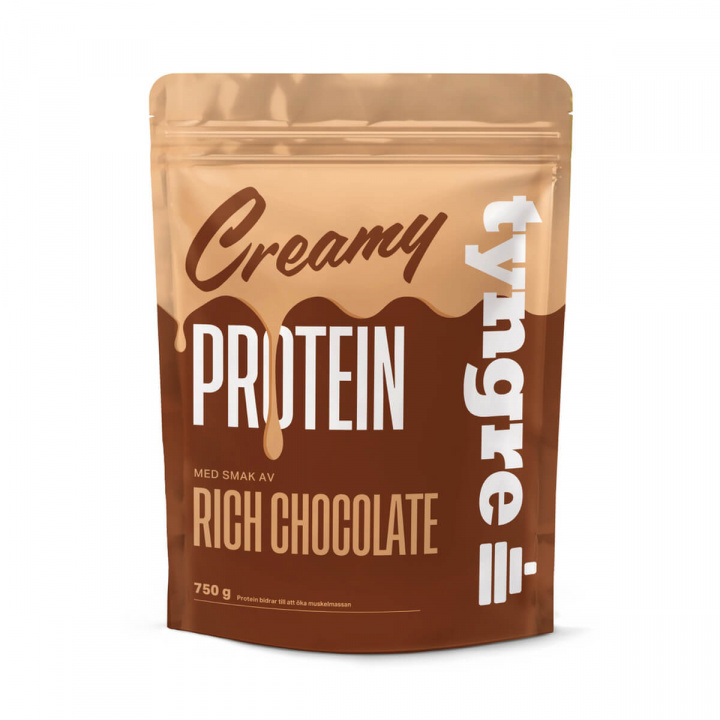 Tyngre Creamy Protein Rich Chocolate, 750 g i gruppen Butiken Skövde hos Sportgymbutiken.se (TY-92287)