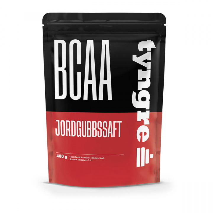BCAA Jordgubbssaft, 400 g, Tyngre i gruppen Kosttillskott / Aminosyror hos Sportgymbutiken.se (TY-BCAA400-3r)