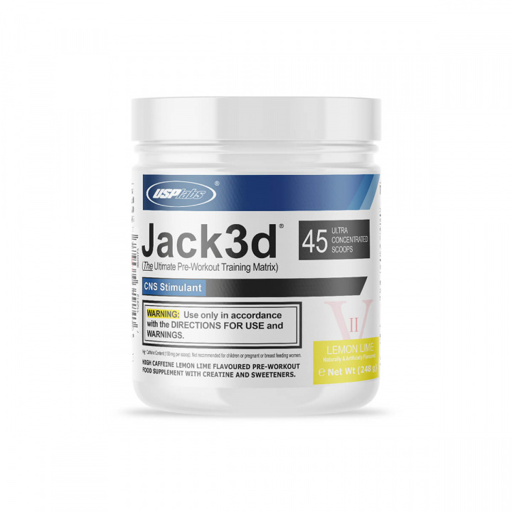 USP Labs, Jack3d PWO Lemon Lime, 248g i gruppen Kosttillskott / Prestationshöjare & PWO hos Sportgymbutiken.se (USP-G264-LL)
