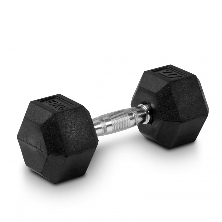 Kolla in Hexhantel gummi, 10 kg hos SportGymButiken.se