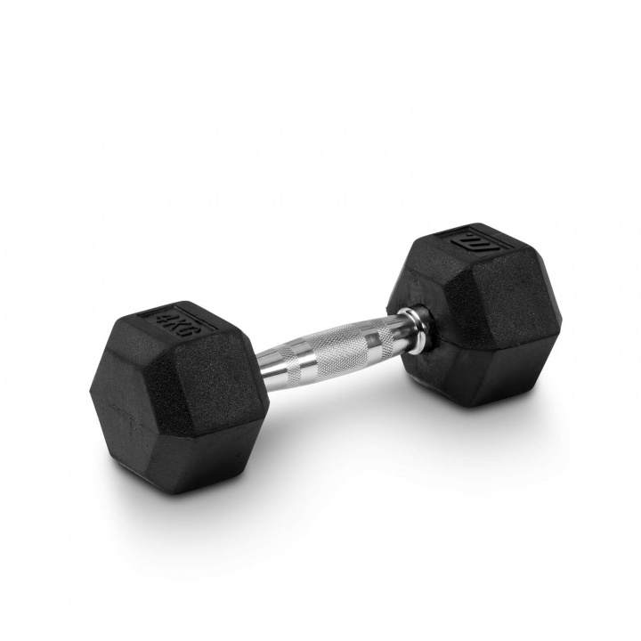 Kolla in Hexhantel gummi, 4 kg hos SportGymButiken.se