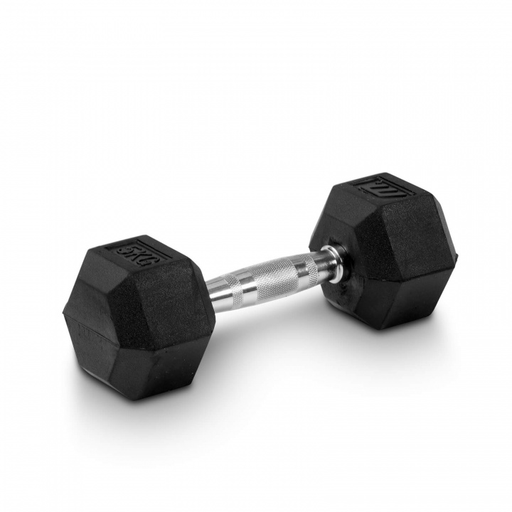 Kolla in Hexhantel gummi, 5 kg hos SportGymButiken.se