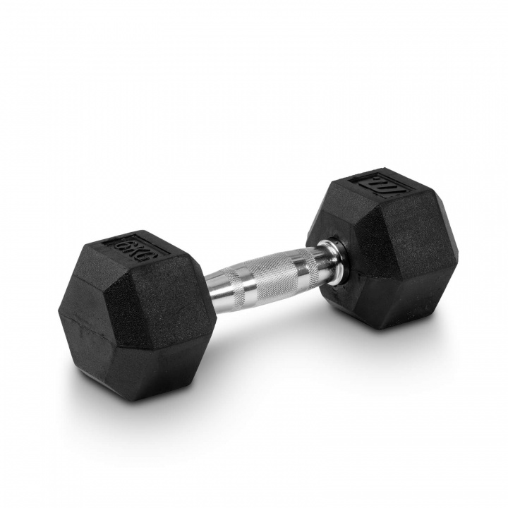 Kolla in Hexhantel gummi, 6 kg hos SportGymButiken.se