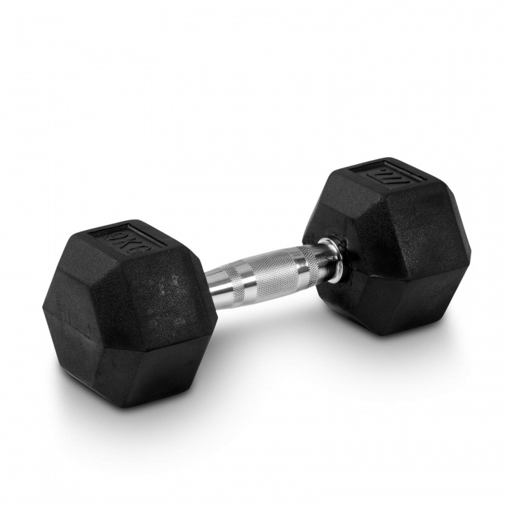 Kolla in Hexhantel gummi, 9 kg hos SportGymButiken.se