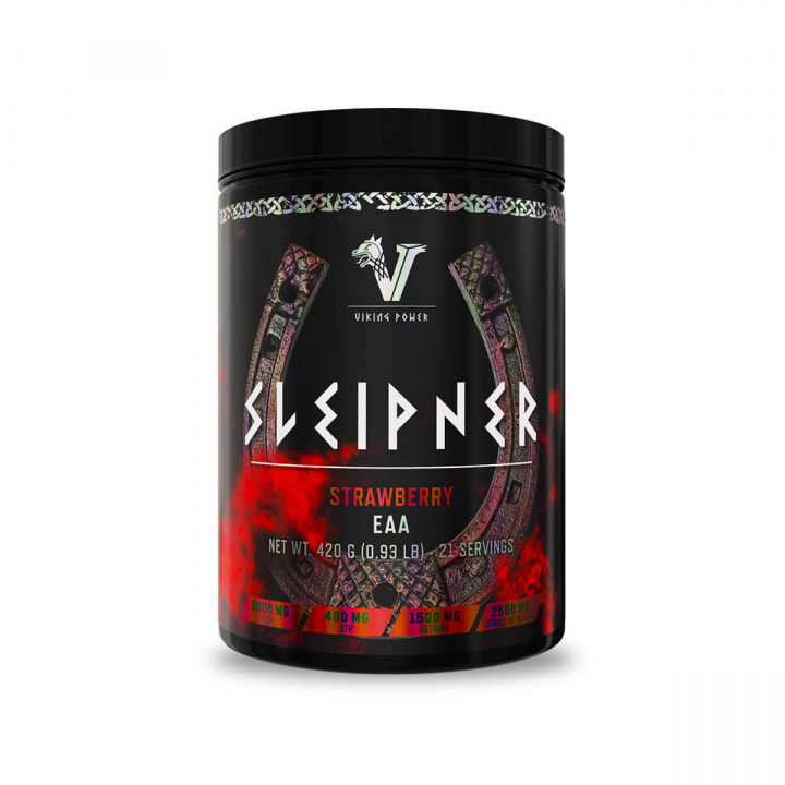 Viking Power, Sleipner EAA Strawberry, 420g i gruppen Kosttillskott / Aminosyror hos Sportgymbutiken.se (VP-15601-S)