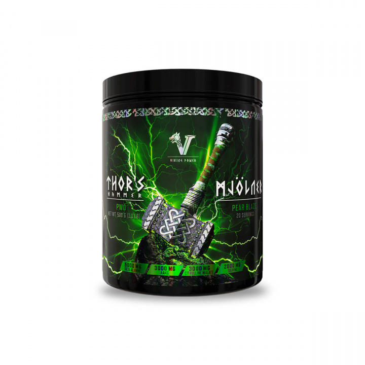 Viking Power, Thor\'s Hammer PWO Pear Blaze, 500g i gruppen Kosttillskott / Prestationshöjare & PWO hos Sportgymbutiken.se (VP-15612-PB)