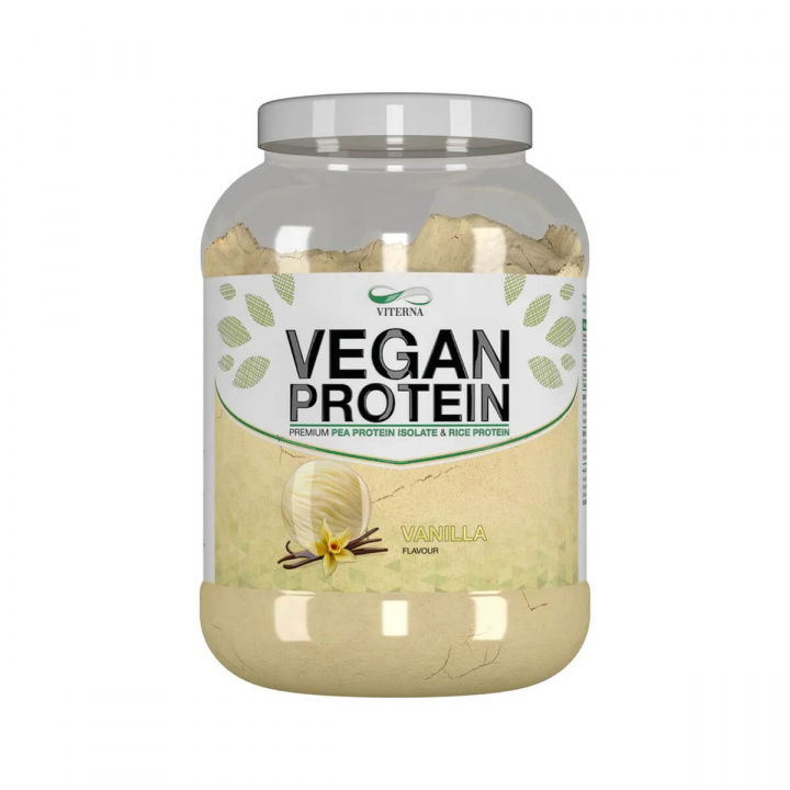Vegan Protein, Vanilla, 900 g i gruppen Kosttillskott / Proteinpulver / Vegetariskt hos Sportgymbutiken.se (VT-VP9V)