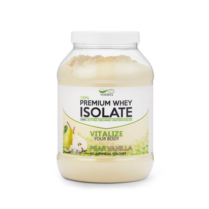 Kolla 100% Premium Whey Isolate, 900 g, Vanilla Pear hos SportGymButiken.se